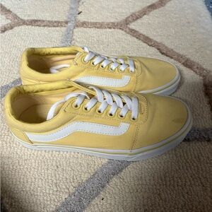 Vans Yellow and White Old Skool Sneakers